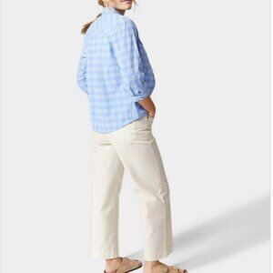 Stio Women's Rivet Wide Leg Canvas Pant Mountain Goat Natural